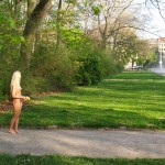 Playing petanque in a city park