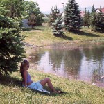 At a lake and in the residential