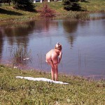 At a lake and in the residential