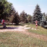 At a lake and in the residential