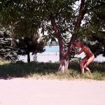 At a lake and in the residential