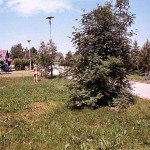 At a lake and in the residential