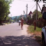 At a lake and in the residential