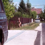 At a lake and in the residential