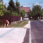 At a lake and in the residential