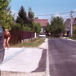 At a lake and in the residential