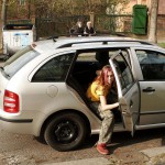 In a residential area