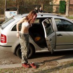 In a residential area