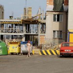 In a residential area