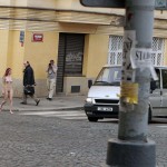 In a residential area