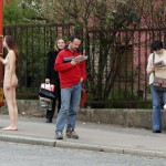 In a residential area