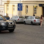 In a residential area