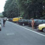 On the street of a residential