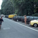 On the street of a residential