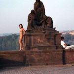 On and under the Charles bridge