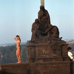 On and under the Charles bridge