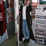 In a small kiosk supermarket