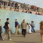 At a riverside promenade