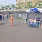 At a riverside promenade