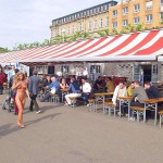 At a riverside promenade