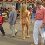 At a riverside promenade