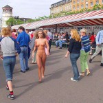 At a riverside promenade