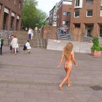 At a riverside promenade