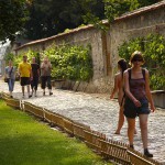 In a well frequented park