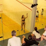 In a squash center