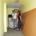 At a small billiard bar