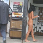 At a kiosk in a leisure area