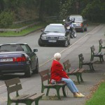 A parking lot at a water supply dam