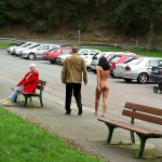 A parking lot at a water supply dam