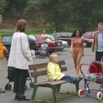 A parking lot at a water supply dam