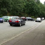 A parking lot at a water supply dam