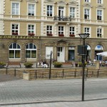 In the center of a small village