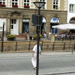 In the center of a small village