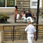 In the center of a small village