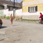 In a residential area