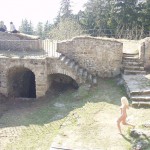 At the ruins of a castle