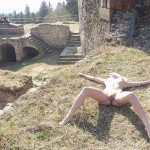 At the ruins of a castle