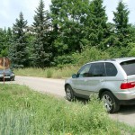 A car break down at the roadside