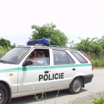 A car break down at the roadside