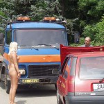 A car break down at the roadside