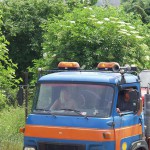 A car break down at the roadside
