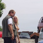 A car break down at the roadside