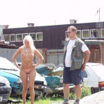 A car break down at the roadside