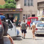 A car break down at the roadside