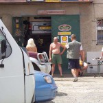 A car break down at the roadside