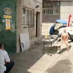 A car break down at the roadside